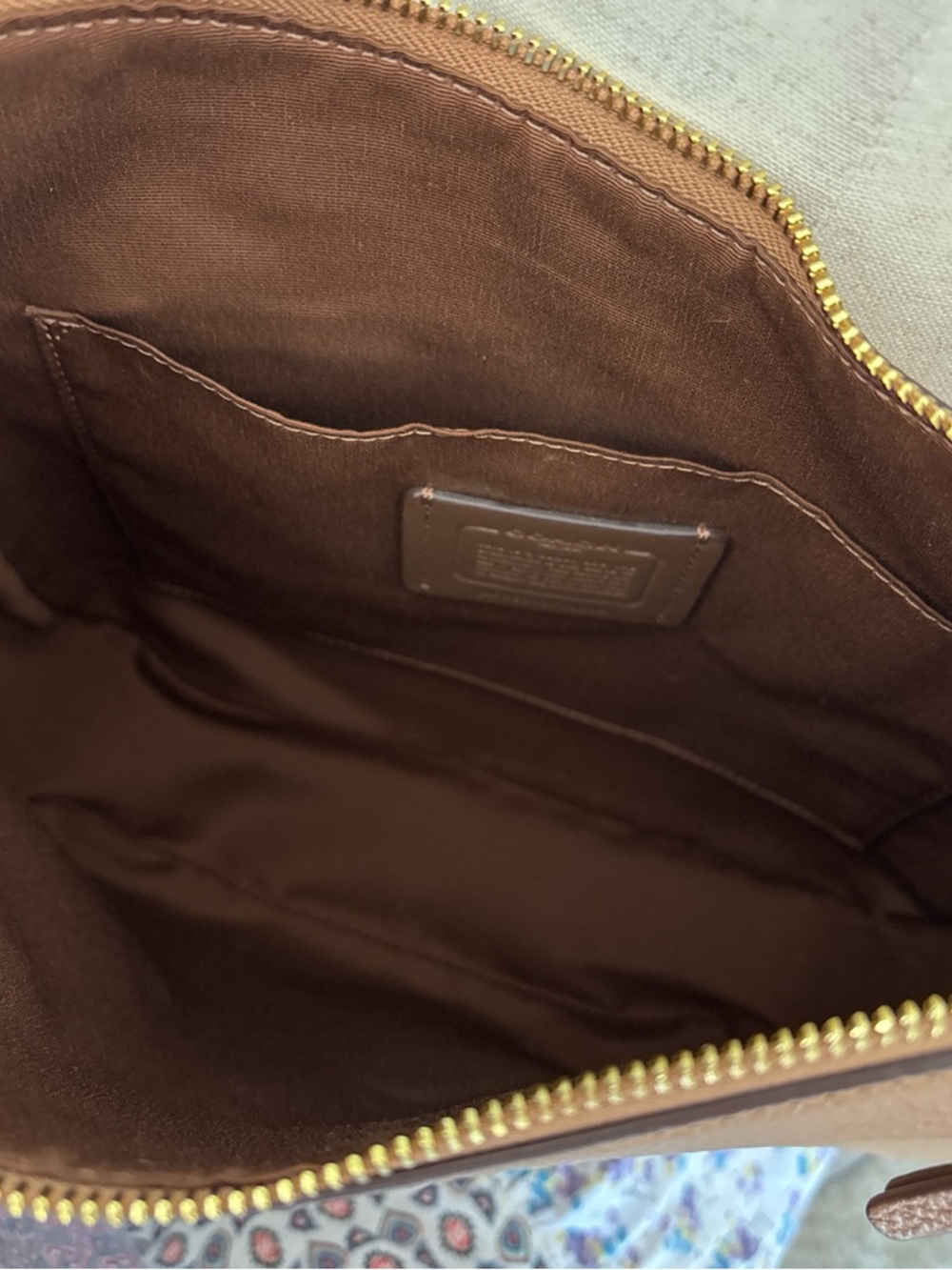 Coach brown leather shoulder bag - Picture 6 of 7